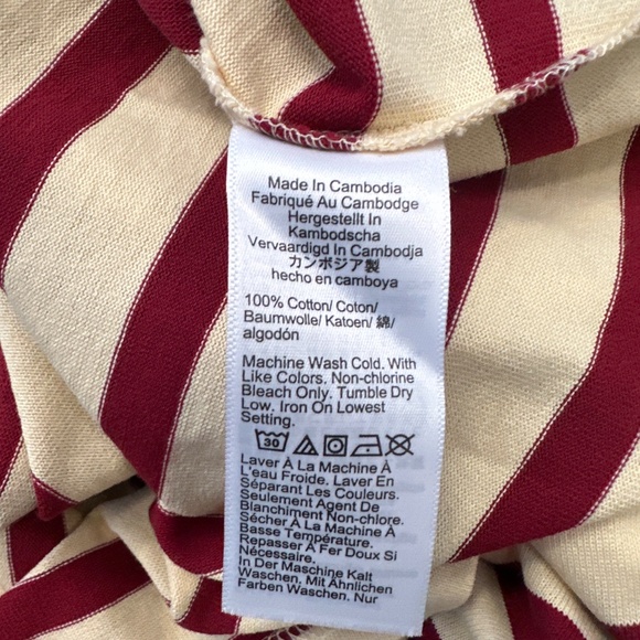 NWT - J. CREW striped tee - sz M - Picture 3 of 3